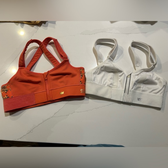 SHEFIT Other - SHEFIT Orange and White Sports Bra Set